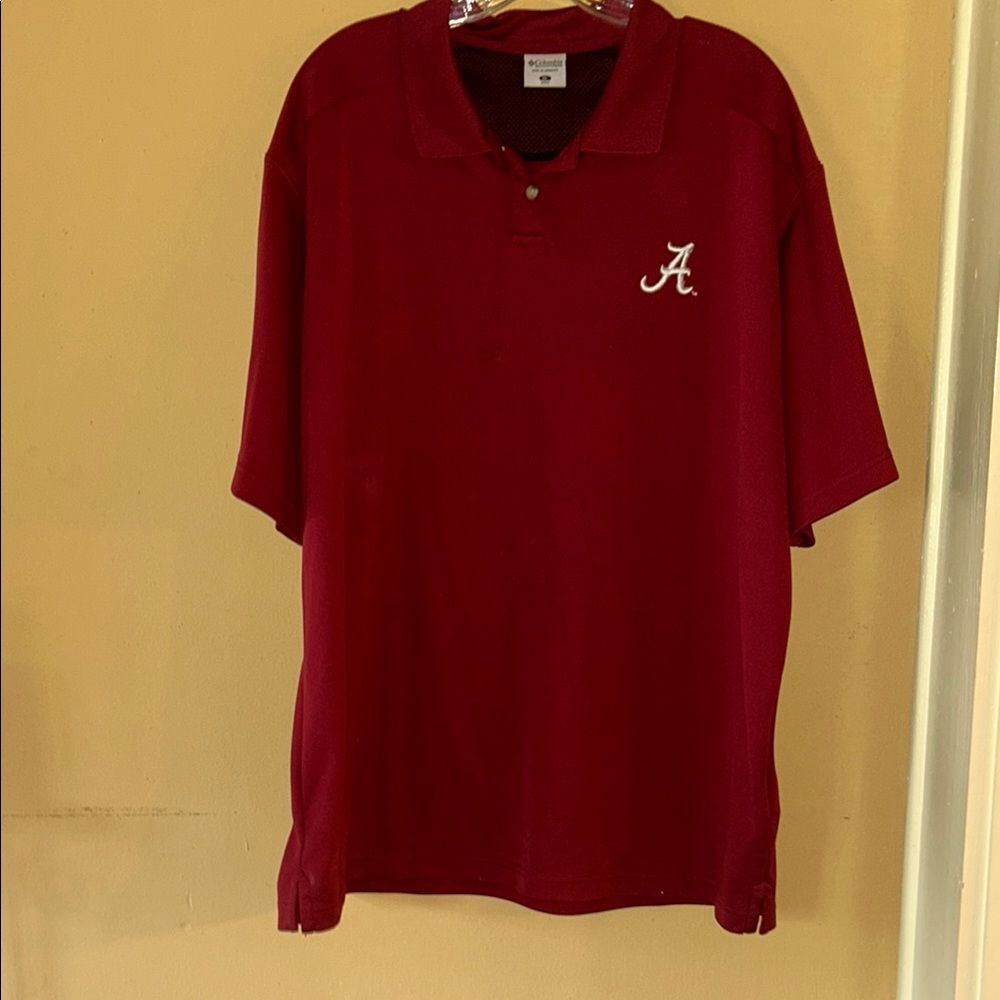 ALABAMA Columbia Red Polo Shirt Classic Design